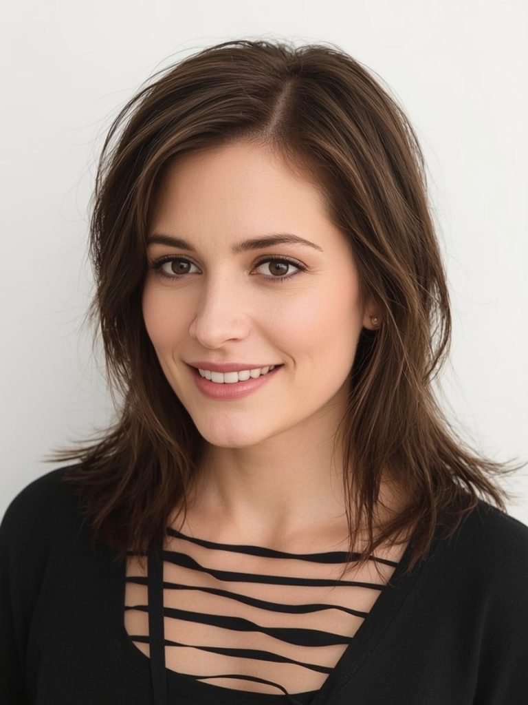 Hairstyles For Thin Fine Hair Over 60: The Wispy Bangs With Layers