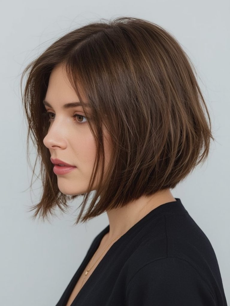 Hairstyles For Thin Fine Hair Over 60: The Asymmetrical Bob