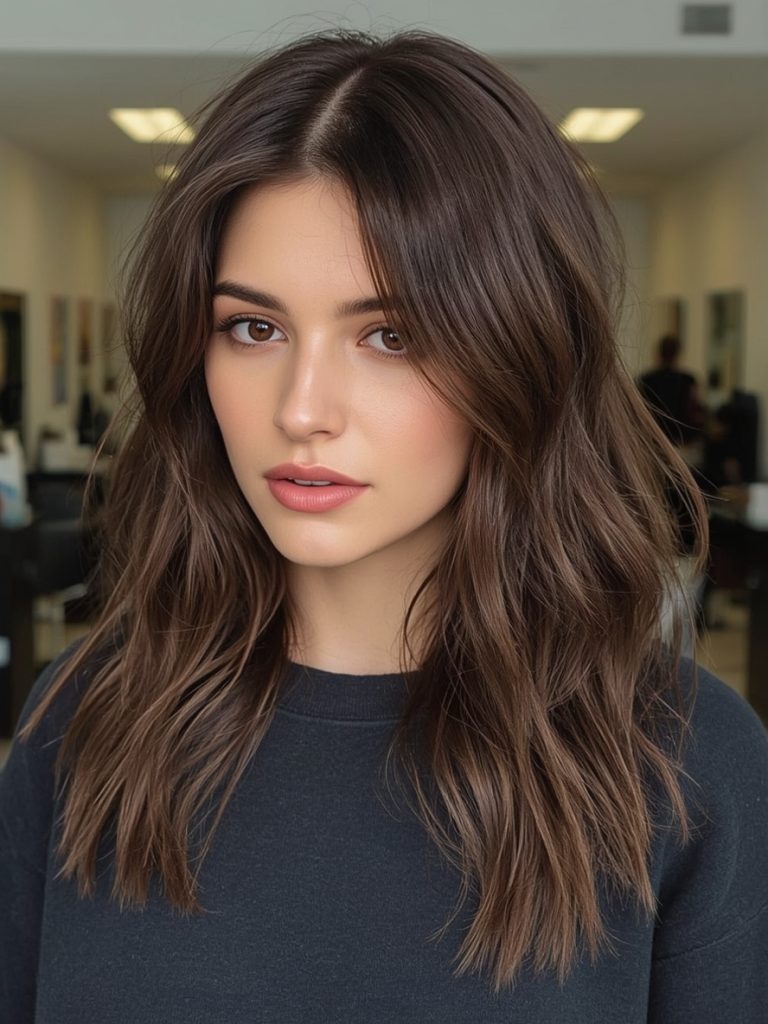 Brunette Summer Hair 2025: Sun-Kissed Beach Waves