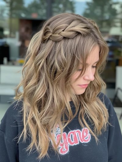 Teddy Bronde Hair Colour: Face-Framing Highlights