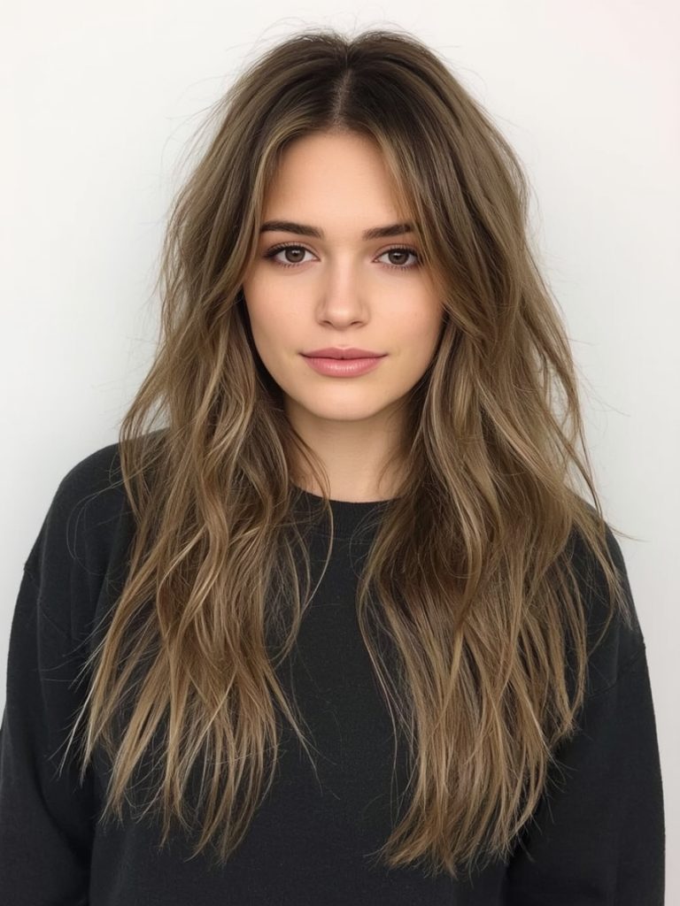 Teddy Bronde Hair Colour: Sleek and Straight Sophistication