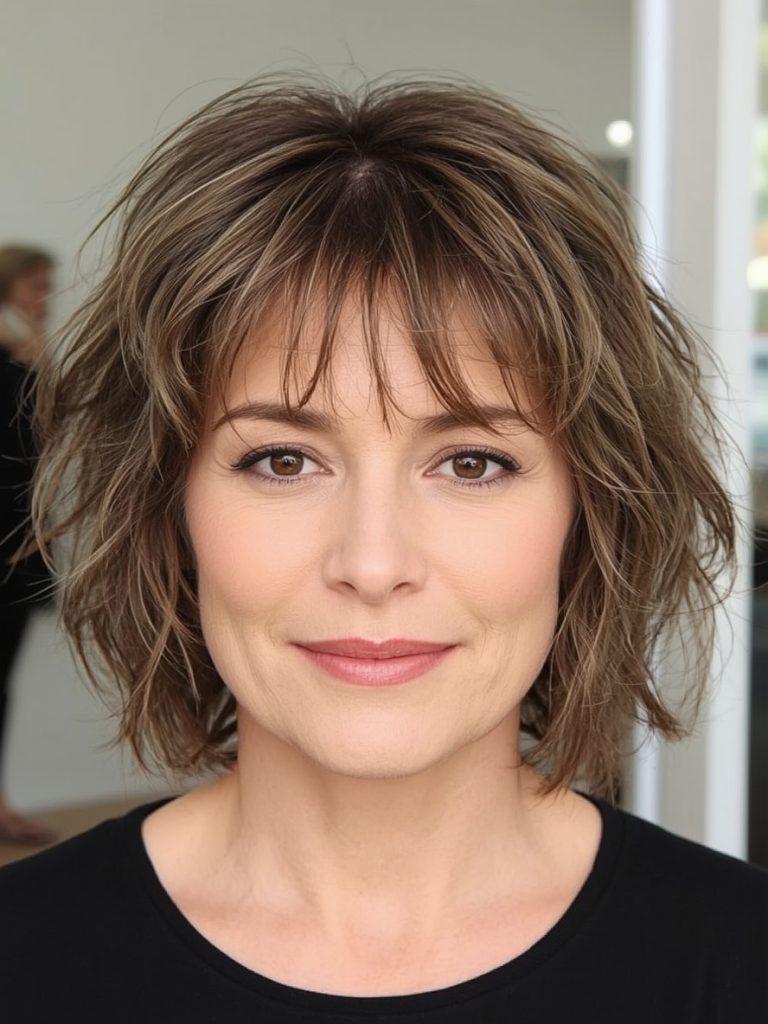 The Rounded Bob for Thin Hair Older Women