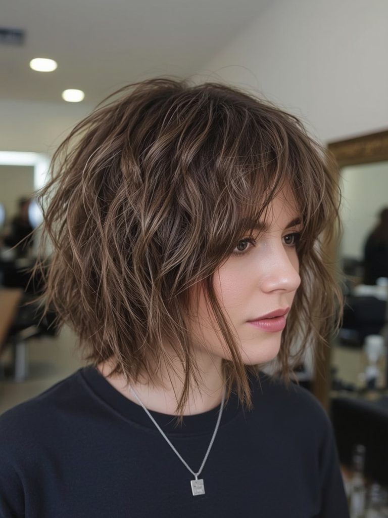 The Feathered Bob for Thin Hair Older Women