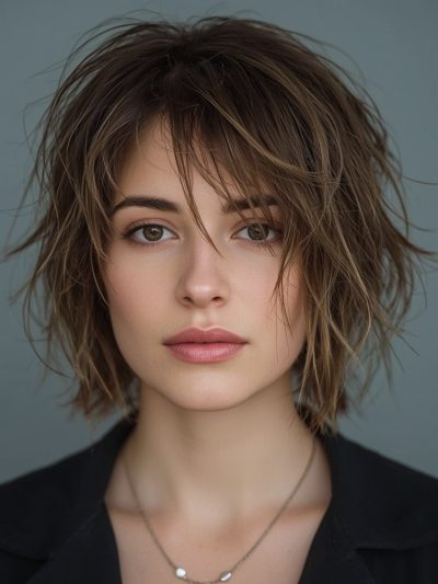 The Layered Lob for Thin Hair Older Women