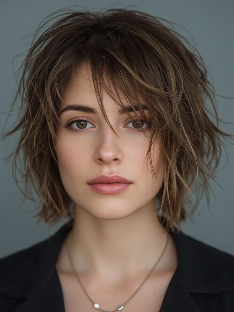 The Layered Lob for Thin Hair Older Women