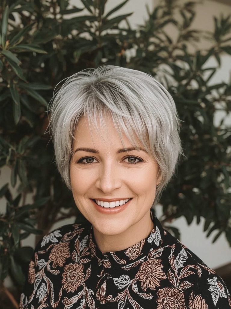 The Shaggy Bob for Thin Hair Older Women