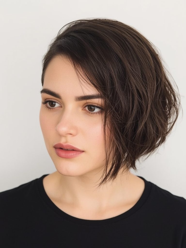 The Asymmetrical Bob for Thin Hair Older Women
