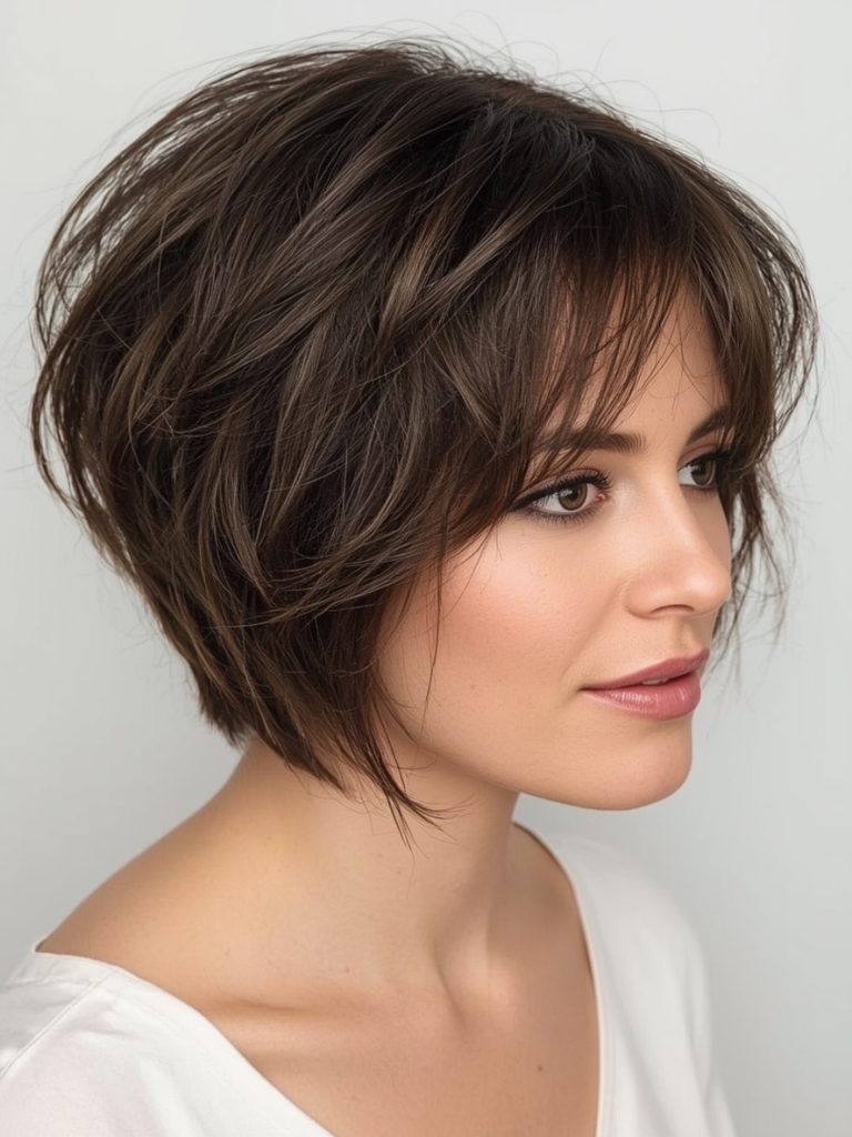 The Chin-Length Bob for Thin Hair Older Women