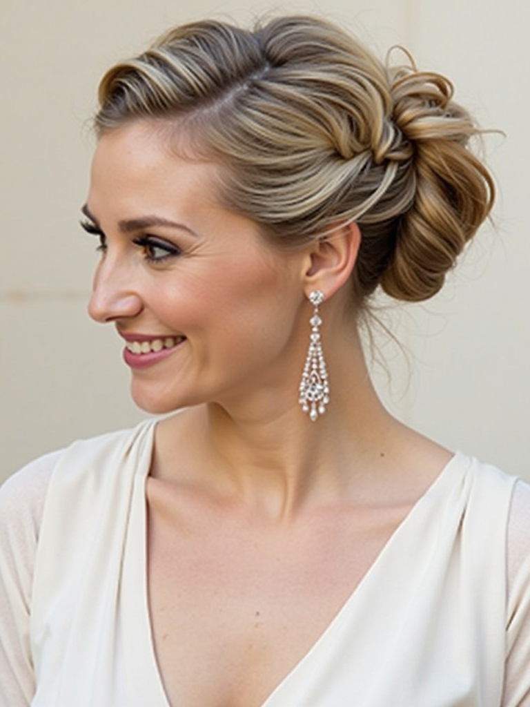 Hairstyles For Thin Fine Hair Over 60: Stacked Layers in the Back.