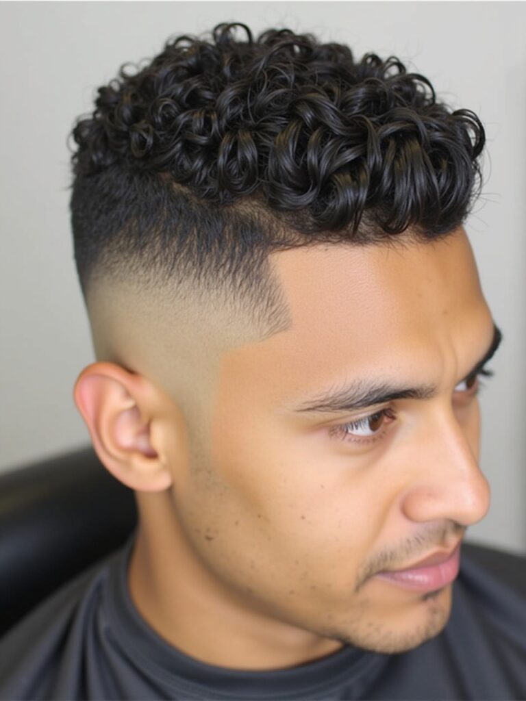 Curly Hairstyles for Guys: The Pineapple