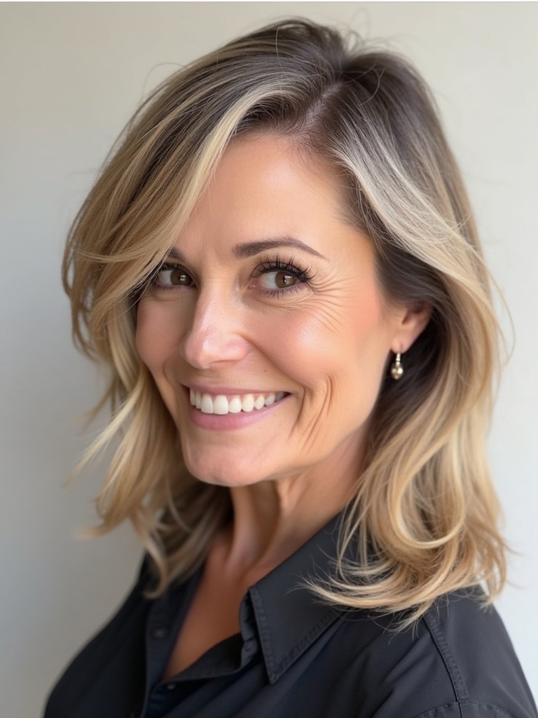 Hairstyles For Thin Fine Hair Over 60: Braided Crown with Loose Waves