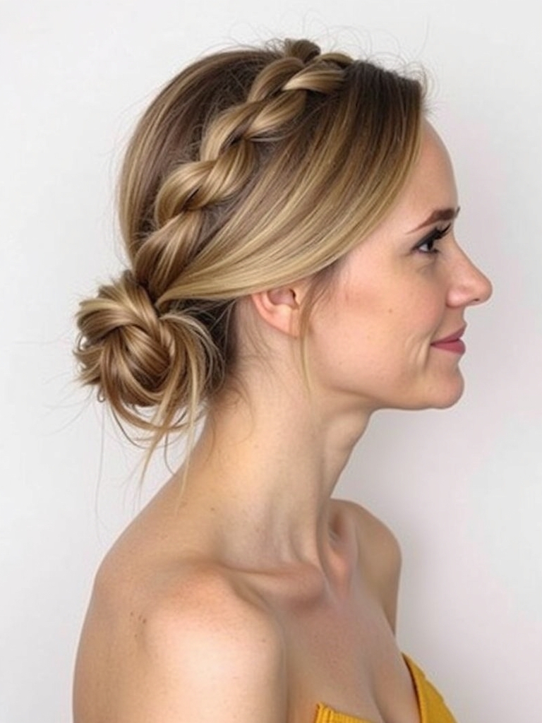 Cute Easy Hairstyles: Knotted Half-Updo