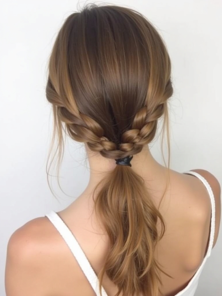Cute Easy Hairstyles: Half-Up Top Knot