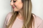 Cute Easy Hairstyles: Low Bun with Face-Framing Pieces