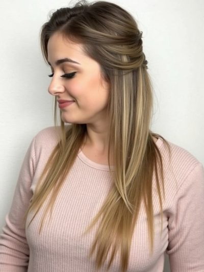 Cute Easy Hairstyles: Low Bun with Face-Framing Pieces