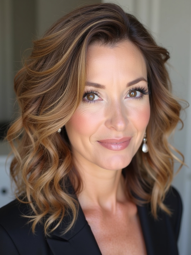 Hairstyles For Thin Fine Hair Over 60: Choppy Layers with Face-Framing Pieces