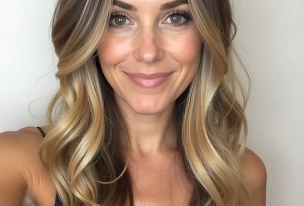 Hairstyles For Thin Fine Hair Over 60: Side Part with Tousled Texture