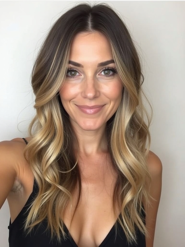 Hairstyles For Thin Fine Hair Over 60: Side Part with Tousled Texture