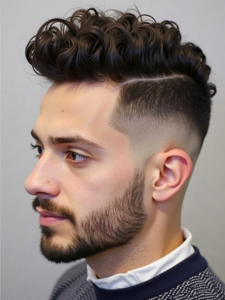 Curly Hairstyles for Guys: The Frohawk