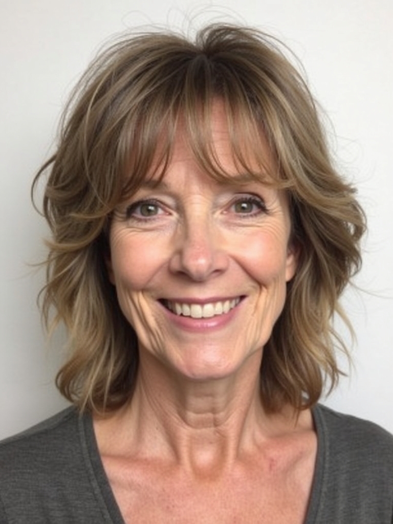 Hairstyles For Thin Fine Hair Over 60: The Chin-Length Angled Bob