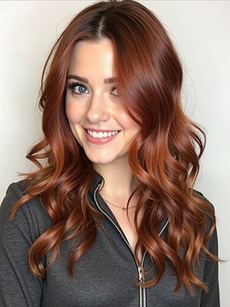 40 Edgy Hair Color Ideas Copper: Honey Copper Highlights