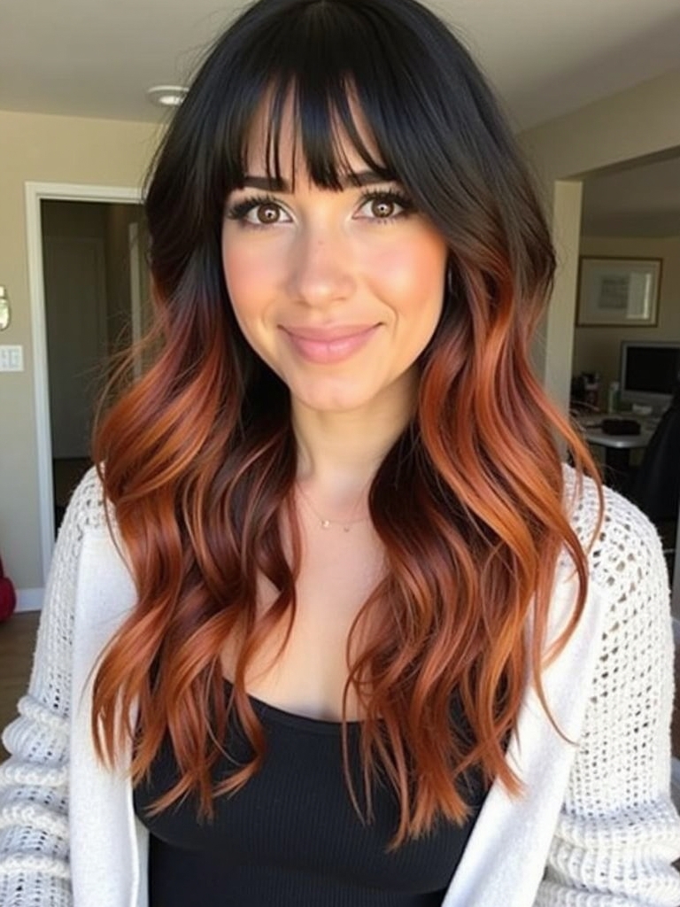 40 Edgy Hair Color Ideas Copper: Copper Colormelt