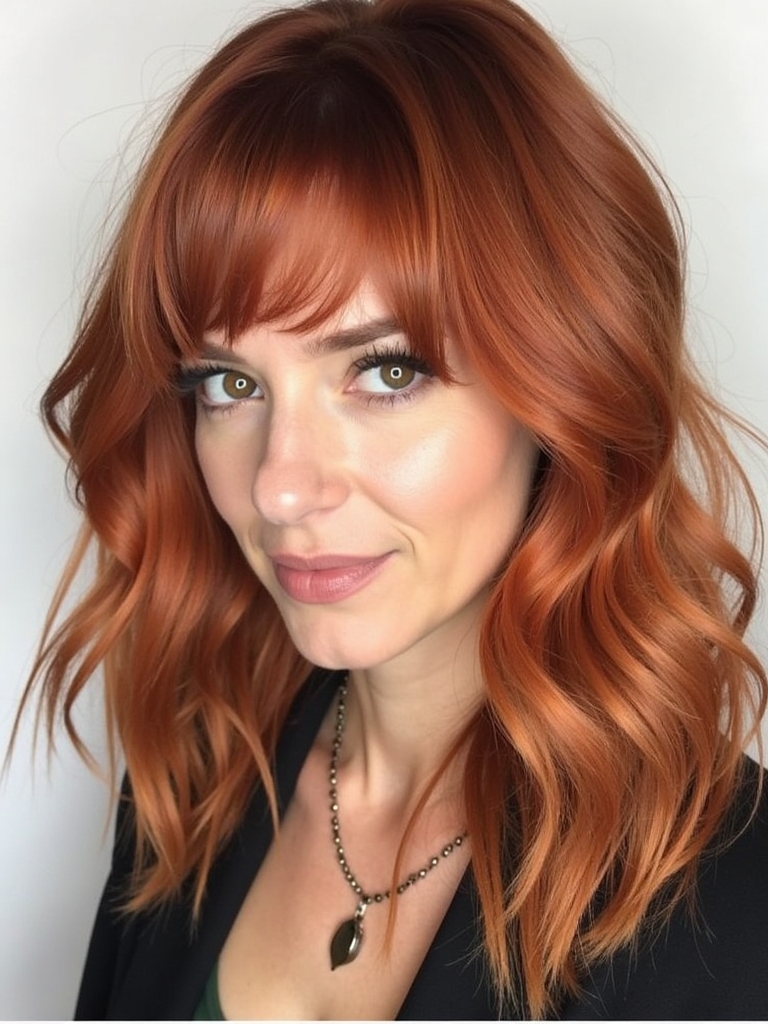 40 Edgy Hair Color Ideas Copper: Cinnamon Copper Swirl