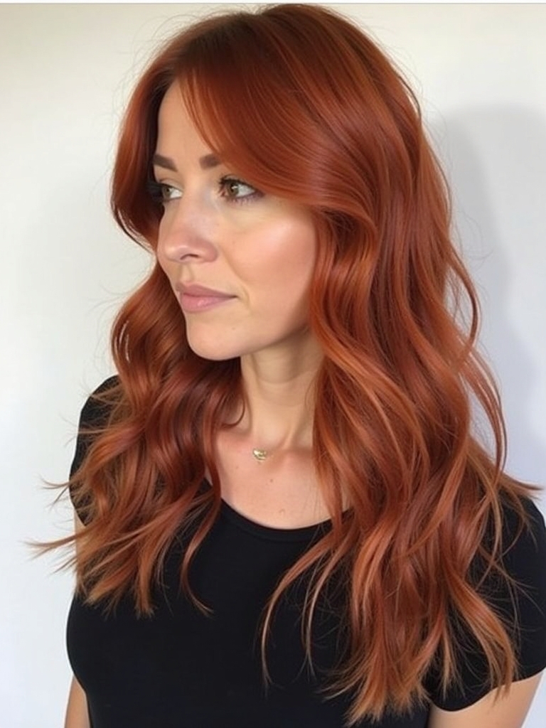 40 Edgy Hair Color Ideas Copper: Deep Burgundy Copper