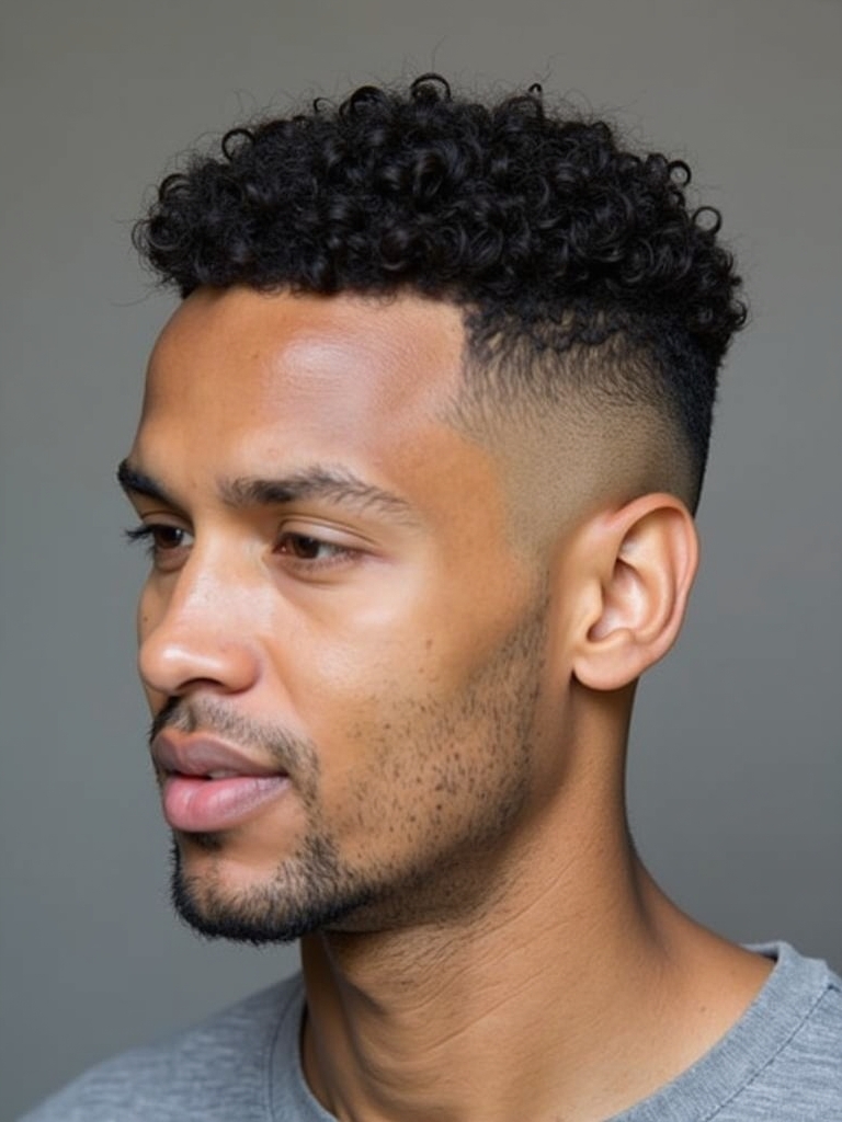 Hairstyles for Men Curly Hair: The Parted and Textured