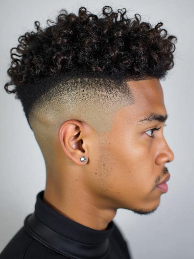 Hairstyles for Men Curly Hair: The Tapered Afro