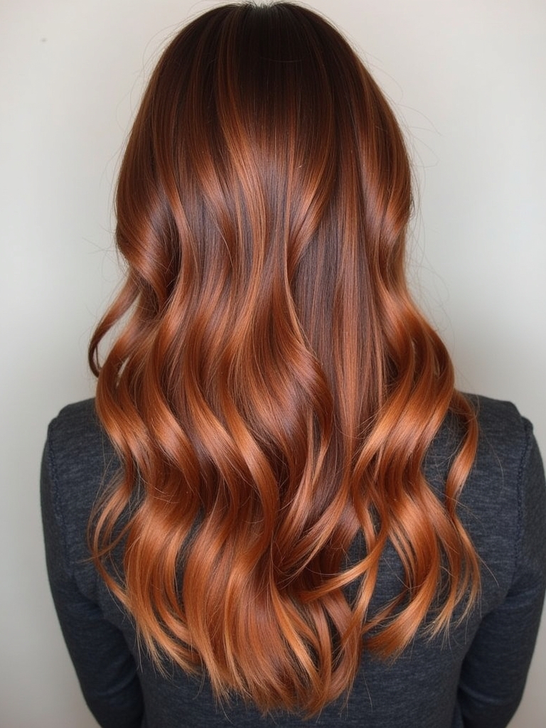 Copper Babylights on Brown Hair: 51 Captivating Copper Hair Color Ideas