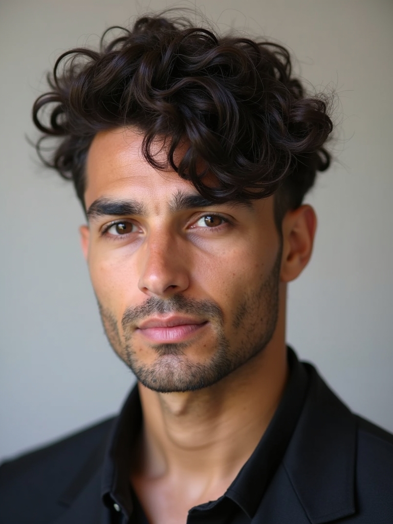 Hairstyles for Men Curly Hair: The Modern Mullet with Curls