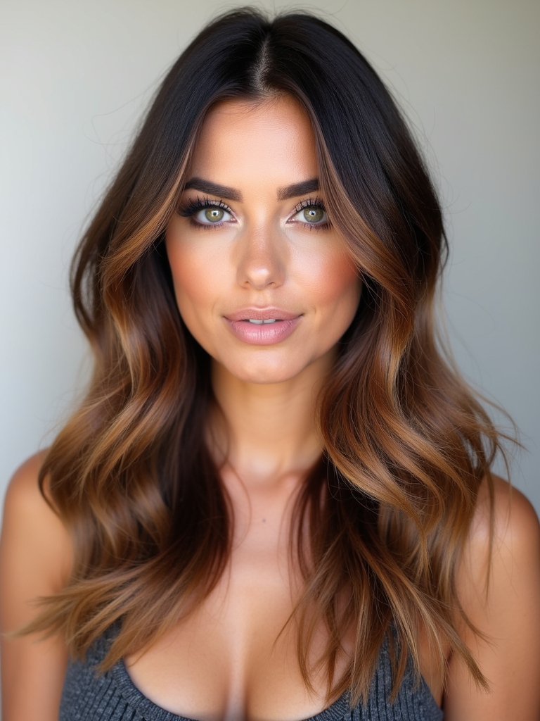 Fall Brown Hair With Maple Syrup Glaze