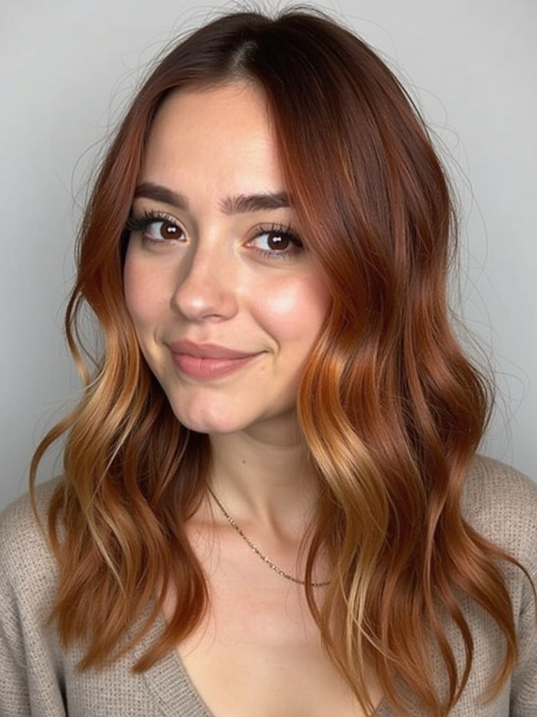 Copper Space Buns with Glitter: 39 Copper Hair Color Ideas