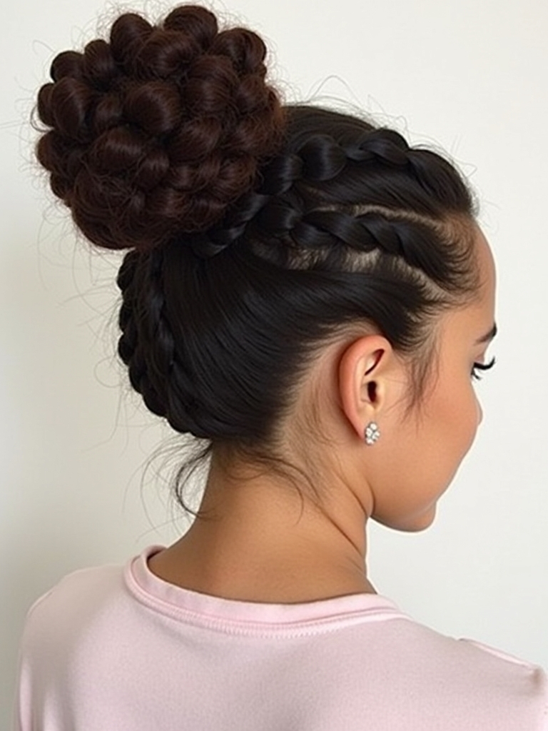 Braided Asymmetrical Updo