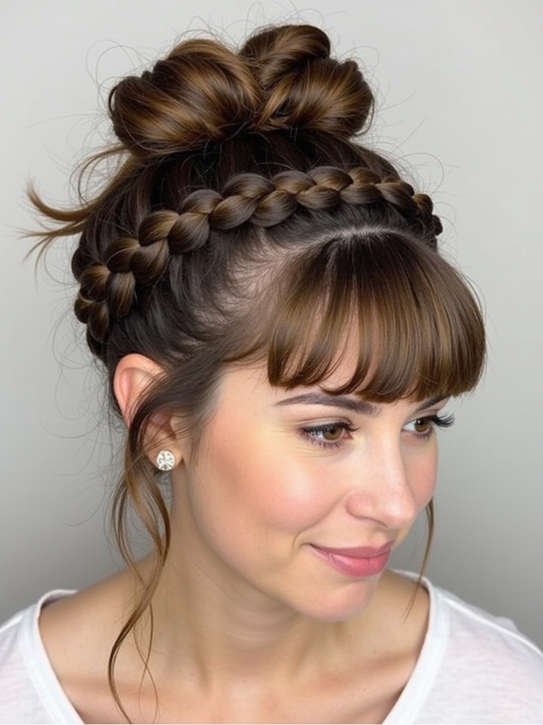 Braided Pixie Updo