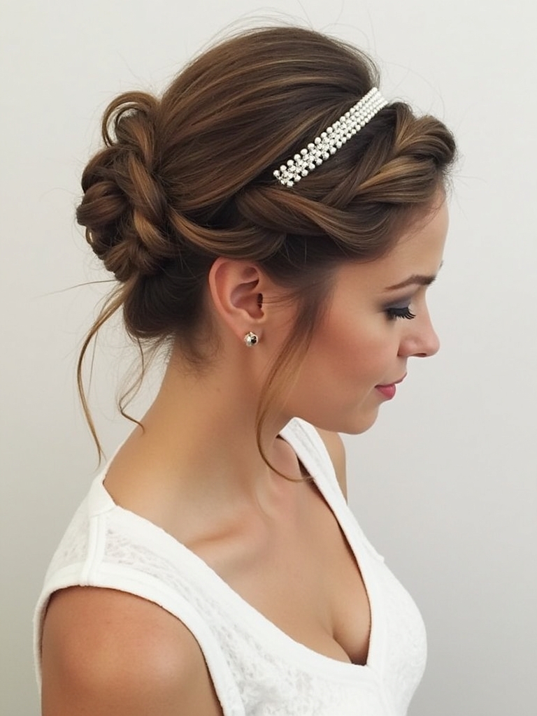 Braided Bandana Updo