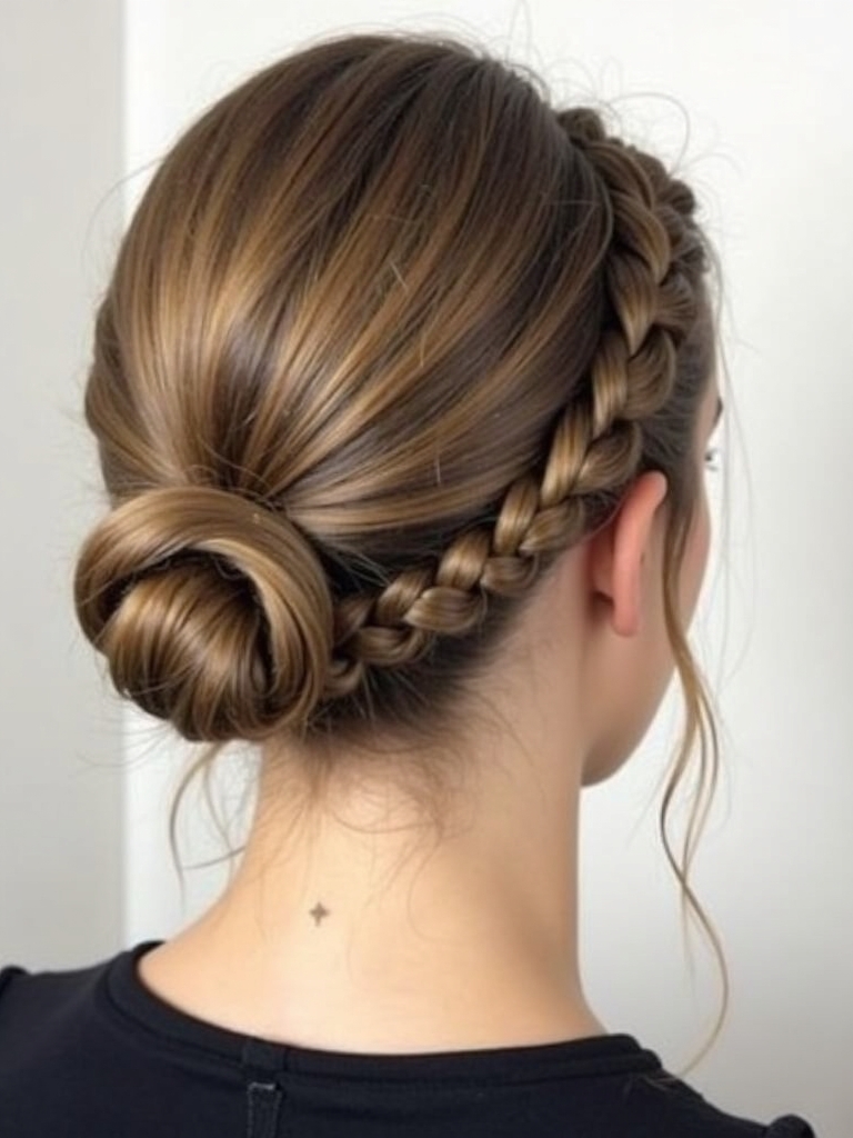 Braided Mohawk Updo