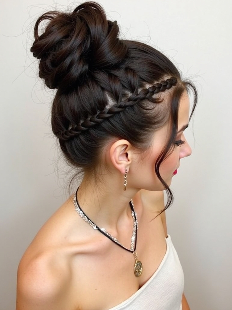 Braided French Twist Updo