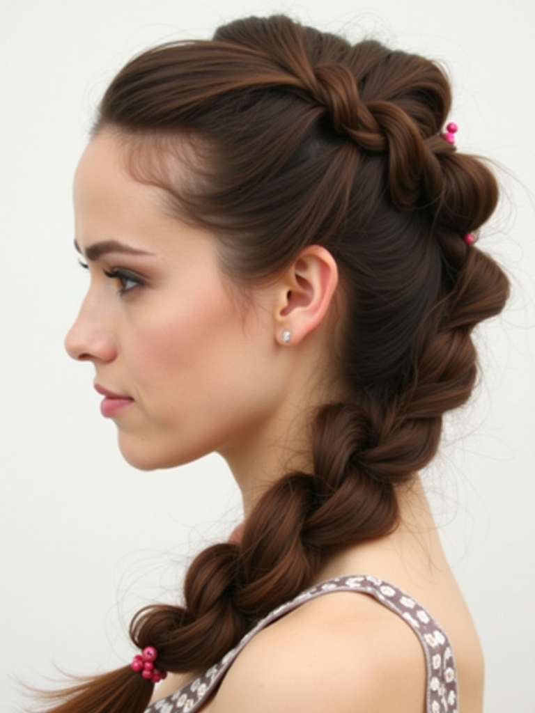 Milkmaid Braid Updo