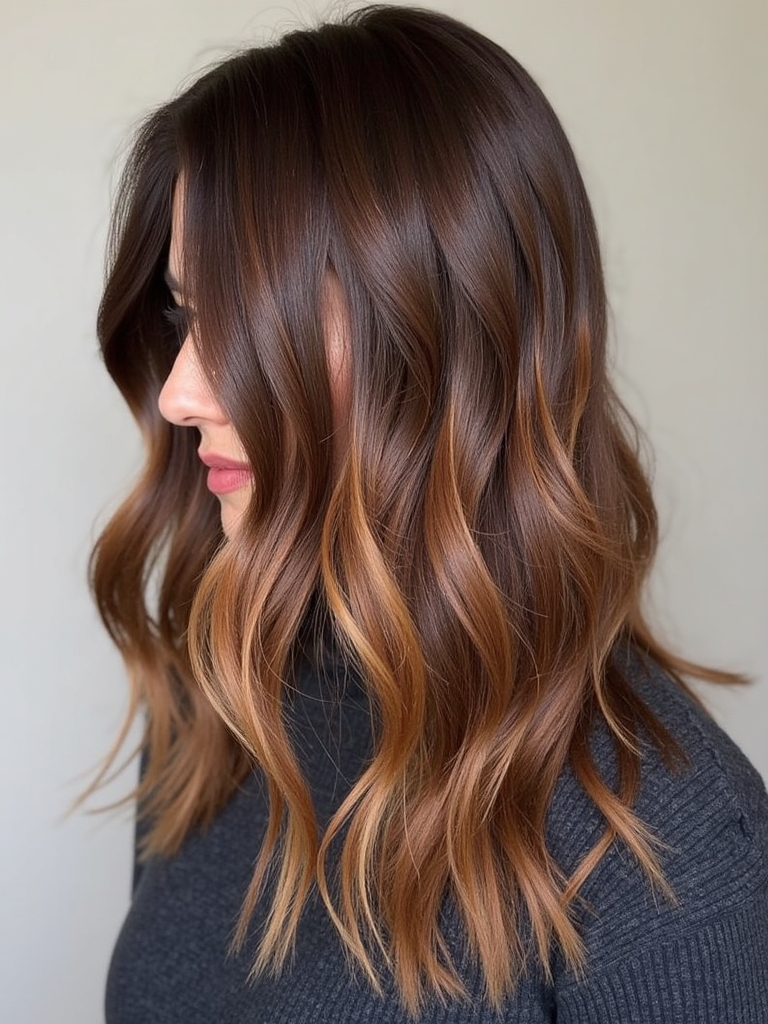 Fall Brown Hair With Walnut Swirls