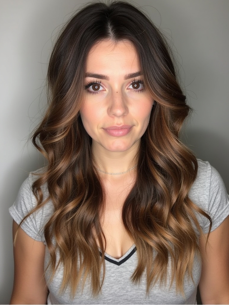 Cool Tone Brown Hair with Dark Cool Underlights
