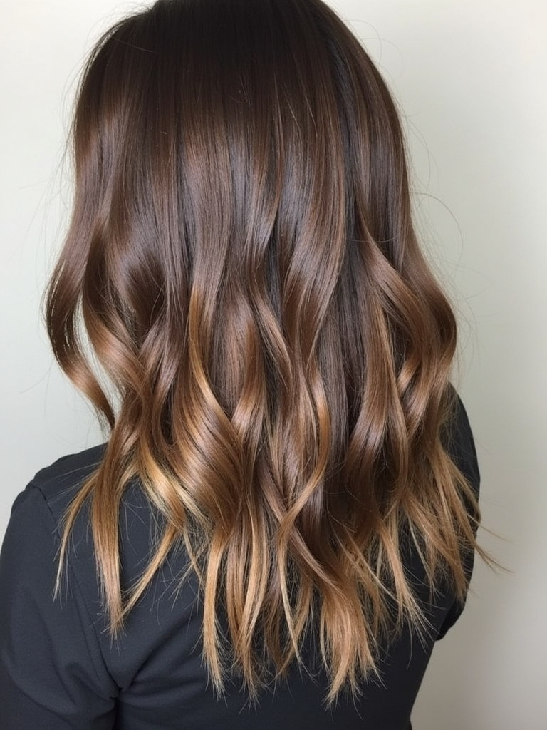 Cool Tone Brown Hair with Ash Blonde Ribbons