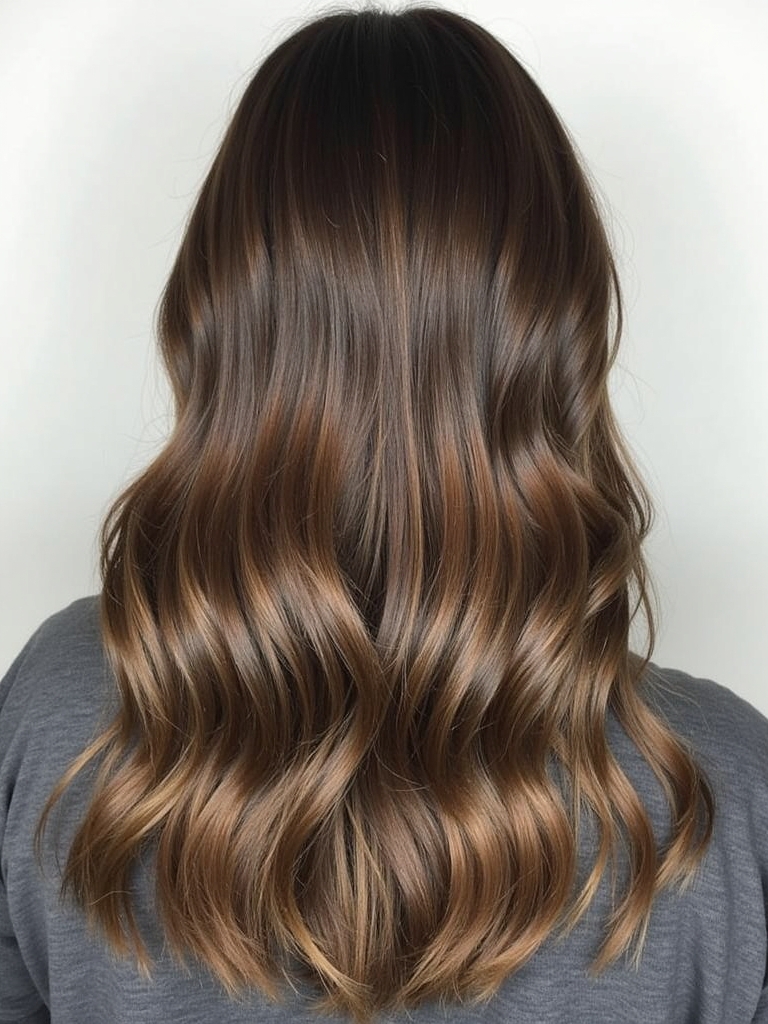 Cool Tone Brown Hair with Dark Chocolate Base