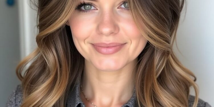 Cool Tone Brown Hair with Icy Blue Accents