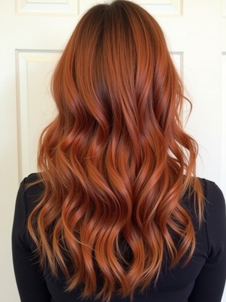 Copper Red Highlights on Brunette: 51 Captivating Copper Hair Color Ideas