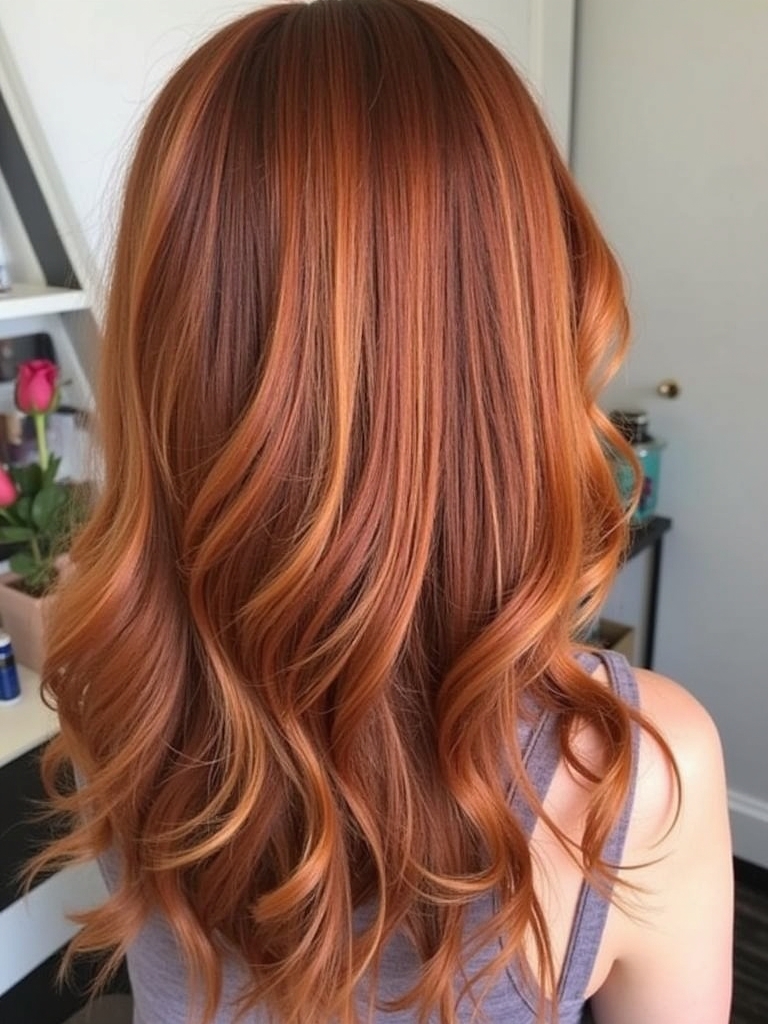 Copper Balayage Waves: 51 Captivating Copper Hair Color Ideas