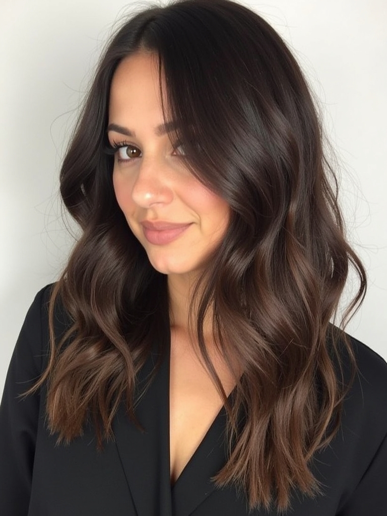 Fall Brown Hair With Smoky Ombre