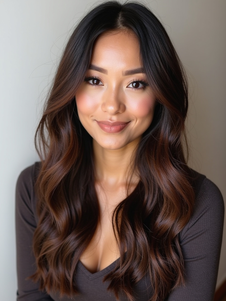 Fall Brown Hair With Cinnamon Spice