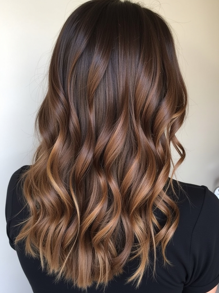 Fall Brown Hair With Espresso Tones and Dimension